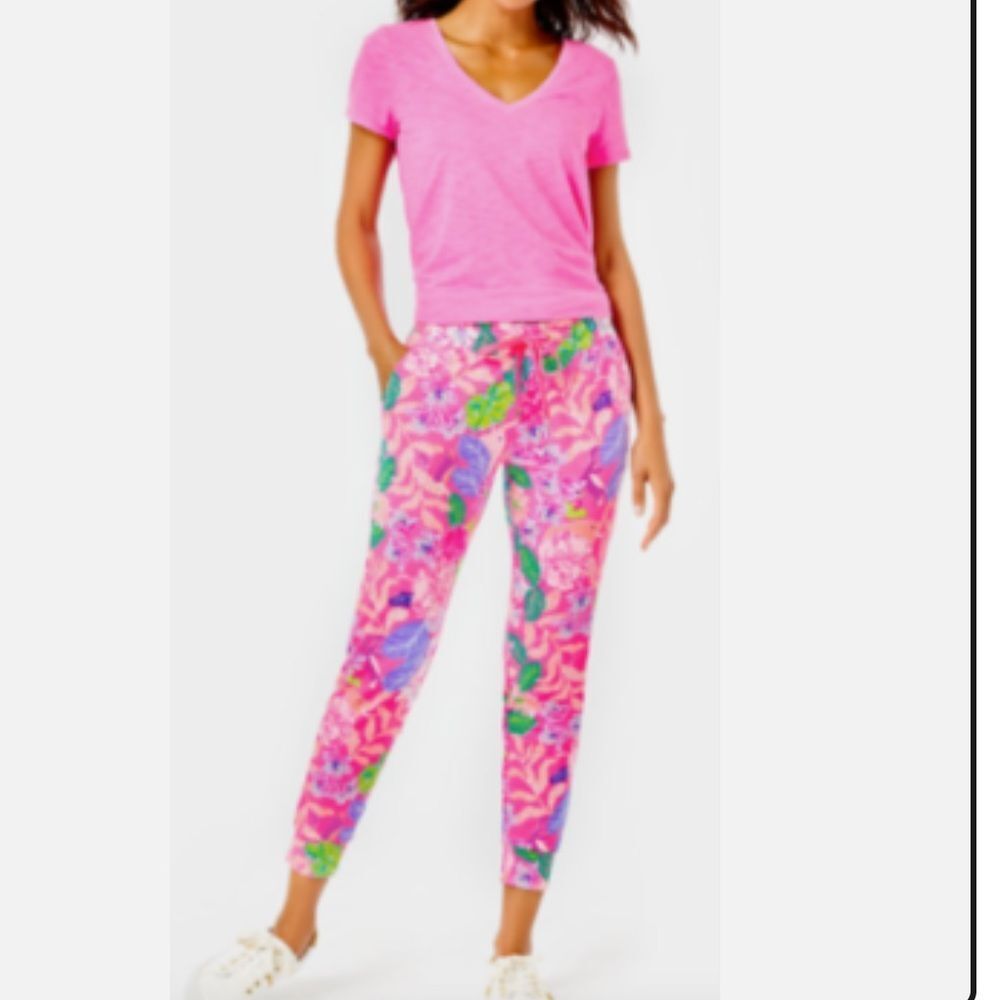 Lilly Pulitzer Lillabeth Pant Pink Isle Best of Friends